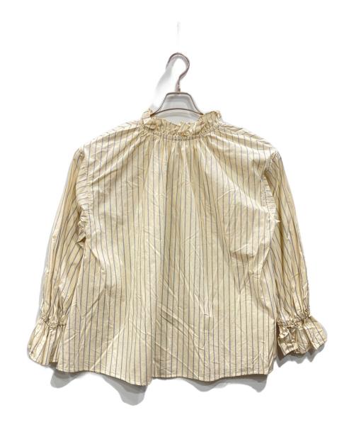 SLOBE IENA（スローブ イエナ）SLOBE IENA (スローブ イエナ) フリルカラーシャツブラウス ベージュ サイズ:Fの古着・服飾アイテム