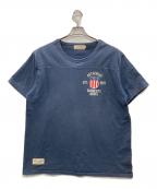 AVIREXアヴィレックス）の古着「ヴァーシティーTシャツ」｜ネイビー