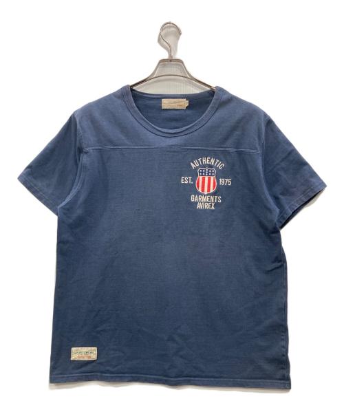 AVIREX（アヴィレックス）AVIREX (アヴィレックス) ヴァーシティーTシャツ ネイビー サイズ:2XLの古着・服飾アイテム