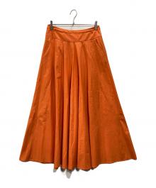 WEEKEND Max Mara（ウィークエンド マックスマーラ）の古着「マキシスカート」｜オレンジ