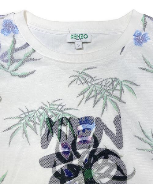 KENZO（ケンゾー）KENZO (ケンゾー) チュールレイヤードTシャツ ホワイト サイズ:Ｓの古着・服飾アイテム