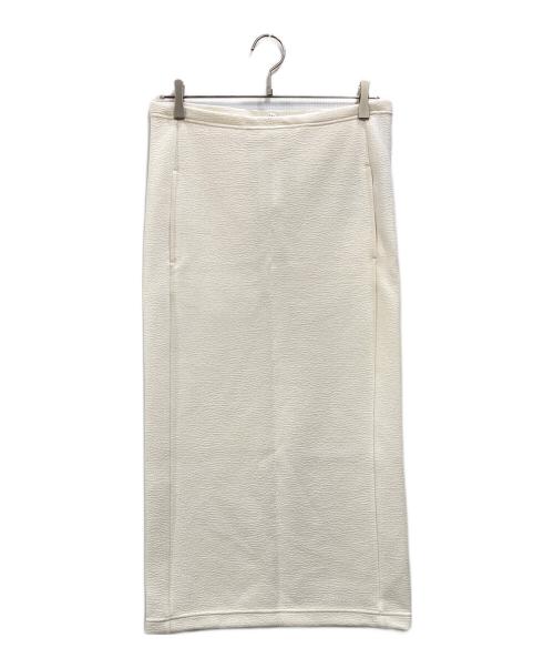 COGTHEBIGSMOKE（コグザビッグスモーク）COGTHEBIGSMOKE (コグザビッグスモーク) シュリンクエフェクト タイトスカート アイボリー サイズ:1 未使用品の古着・服飾アイテム