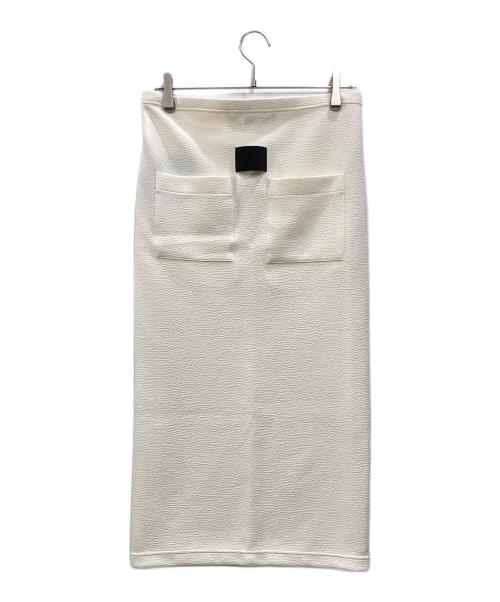 COGTHEBIGSMOKE（コグザビッグスモーク）COGTHEBIGSMOKE (コグザビッグスモーク) シュリンクエフェクト タイトスカート アイボリー サイズ:1 未使用品の古着・服飾アイテム