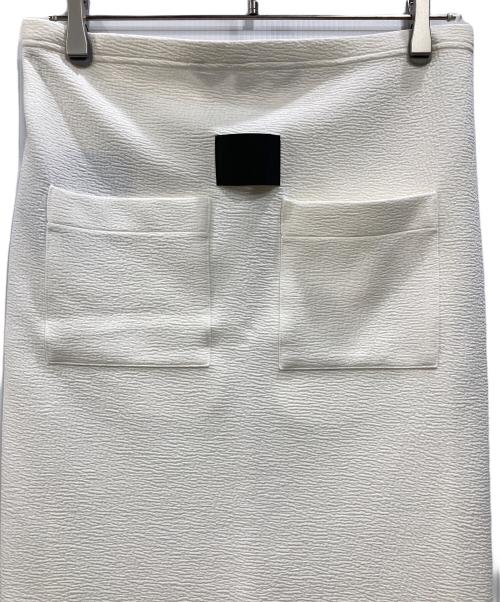 COGTHEBIGSMOKE（コグザビッグスモーク）COGTHEBIGSMOKE (コグザビッグスモーク) シュリンクエフェクト タイトスカート アイボリー サイズ:1 未使用品の古着・服飾アイテム