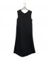 BARNEYS NEWYORK（バーニーズ・ニューヨーク）の古着「ウォッシャブルバックドレープドレス」｜ブラック