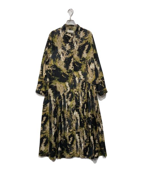 SUM1 STYLE（スミスタイル）SUM1 STYLE (スミスタイル) ブラウスワンピース ブラック×ベージュ サイズ:Freeの古着・服飾アイテム