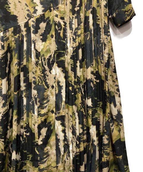 SUM1 STYLE（スミスタイル）SUM1 STYLE (スミスタイル) ブラウスワンピース ブラック×ベージュ サイズ:Freeの古着・服飾アイテム