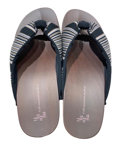 mizutori（ミズトリ）mizutori (ミズトリ) 下駄サンダル ブラック サイズ:Lの古着・服飾アイテム