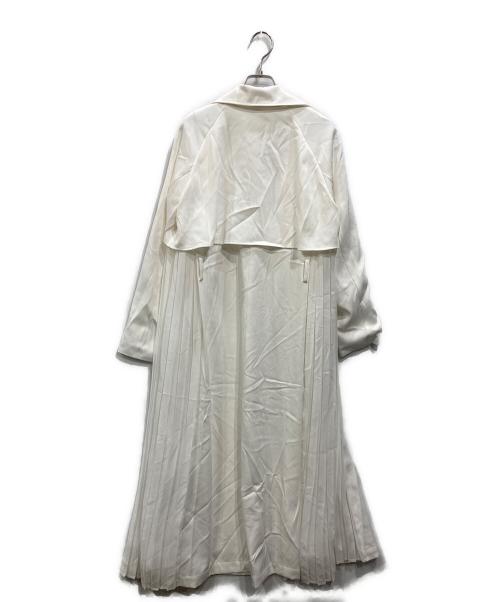 Resexxy（リゼクシー）RESEXXY (リゼクシー) シアープリーツトレンチコート ホワイト サイズ:SIZE Freeの古着・服飾アイテム