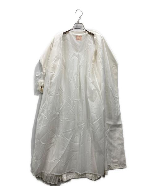 Resexxy（リゼクシー）RESEXXY (リゼクシー) シアープリーツトレンチコート ホワイト サイズ:SIZE Freeの古着・服飾アイテム