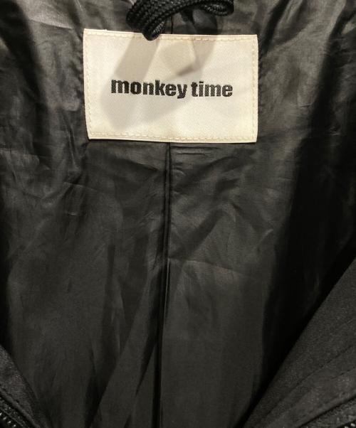 MONKEY TIME（モンキータイム）MONKEY TIME (モンキータイム) パデッド ニットカラー ジャケット ブラック サイズ:XLの古着・服飾アイテム
