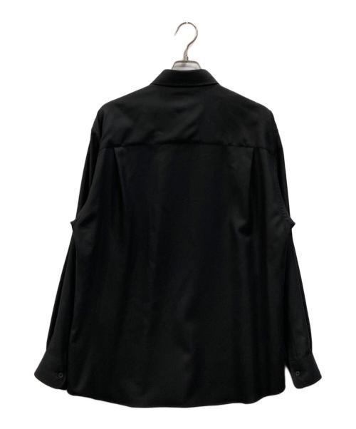 AURALEE（オーラリー）AURALEE (オーラリー) スーパーライトウールシャツ ブラック サイズ:5の古着・服飾アイテム