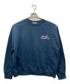 BEAUTY&YOUTHビューティーアンドユース）の古着「コットン裏毛 ロゴ スウェット プルオーバー」｜ネイビー