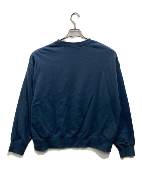 BEAUTY&YOUTH（ビューティーアンドユース）BEAUTY&YOUTH (ビューティーアンドユース) コットン裏毛 ロゴ スウェット プルオーバー ネイビー サイズ:表記なしの古着・服飾アイテム