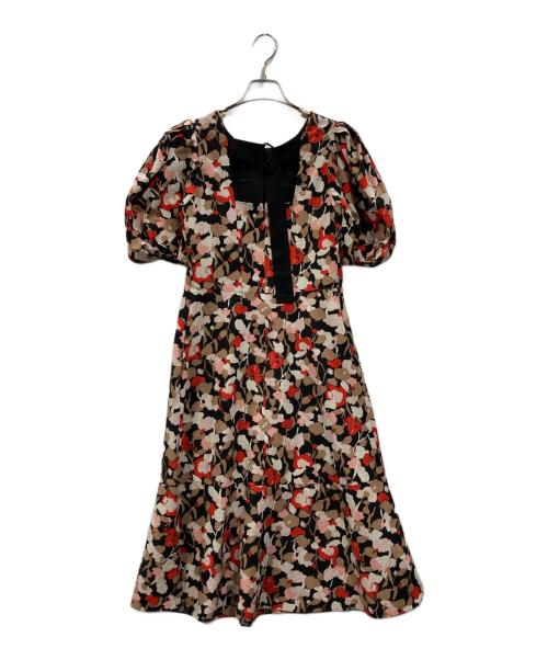 ted baker（テッドベーカー）TED BAKER (テッドベーカー) パフスリーブワンピース マルチカラー サイズ:Oの古着・服飾アイテム