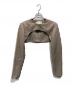 Adam et Ropeアダム エ ロペ）の古着「ショートジャケット」｜カーキ