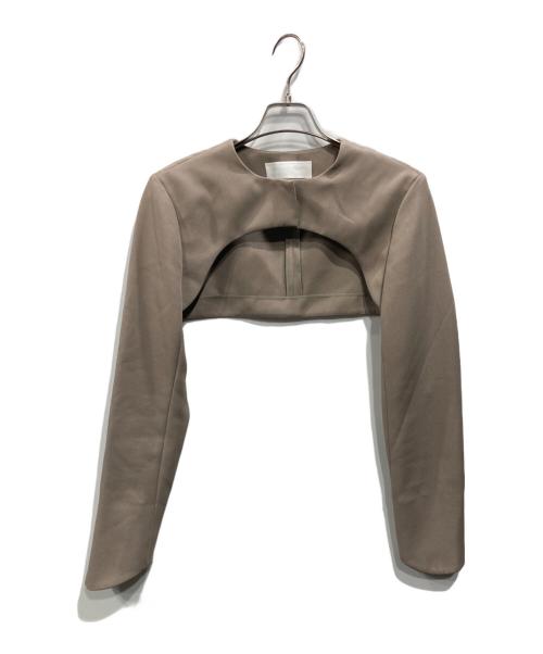 Adam et Rope（アダム エ ロペ）Adam et Rope (アダム エ ロペ) ショートジャケット カーキ サイズ:Fの古着・服飾アイテム