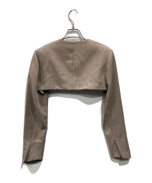 Adam et Rope（アダム エ ロペ）Adam et Rope (アダム エ ロペ) ショートジャケット カーキ サイズ:Fの古着・服飾アイテム