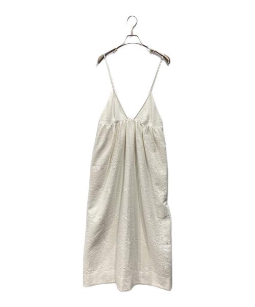 Adam et Rope（アダム エ ロペ）Adam et Rope (アダム エ ロペ) キャミソールワンピース ホワイト サイズ:Fの古着・服飾アイテム