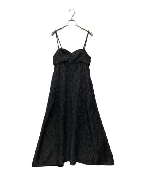 Adam et Rope（アダム エ ロペ）Adam et Rope (アダム エ ロペ) キャミソールワンピース ブラック サイズ:Fの古着・服飾アイテム