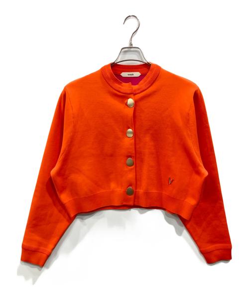 Venit（ヴェニット）Venit (ヴェニット) ニットカーディガン オレンジ サイズ:Mの古着・服飾アイテム