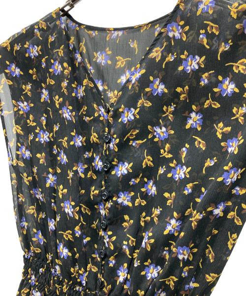 allureville（アルアバイル）allureville (アルアバイル) 総柄ワンピース ブラック サイズ:1の古着・服飾アイテム