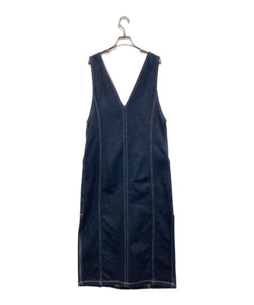 Adam et Rope（アダム エ ロペ）Adam et Rope (アダム エ ロペ) 2WAYジャンパースカート インディゴ サイズ:Freeの古着・服飾アイテム