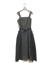 Ameri（アメリ）の古着「BIG POCKET STITCH DRESS」｜ブラック