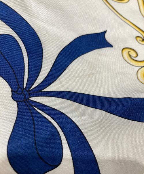 CELINE（セリーヌ）CELINE (セリーヌ) 馬車デザインシルクスカーフ レッド サイズ:-の古着・服飾アイテム