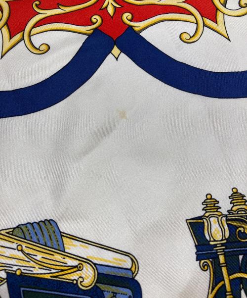 CELINE（セリーヌ）CELINE (セリーヌ) 馬車デザインシルクスカーフ レッド サイズ:-の古着・服飾アイテム