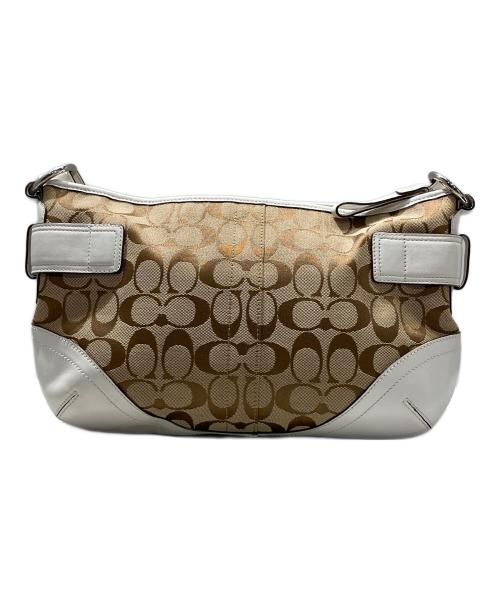 COACH（コーチ）COACH (コーチ) ハンドバッグ ベージュ×ホワイトの古着・服飾アイテム