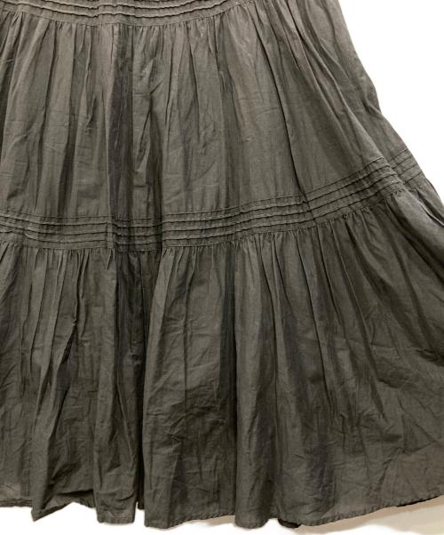 JOURNAL STANDARD relume（ジャーナルスタンダード レリューム）JOURNAL STANDARD relume (ジャーナルスタンダード レリューム) コットンボイルクリンクルティアードスカート ブラック サイズ:Freeの古着・服飾アイテム