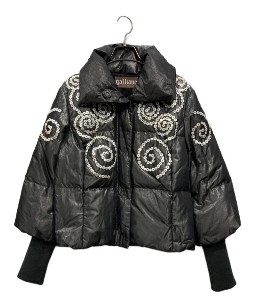GALLIANO（ガリアーノ）GALLIANO (ガリアーノ) ボタンデザインダウンジャケット グレー サイズ:38の古着・服飾アイテム