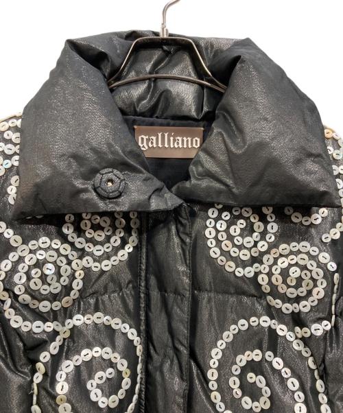GALLIANO（ガリアーノ）GALLIANO (ガリアーノ) ボタンデザインダウンジャケット グレー サイズ:38の古着・服飾アイテム