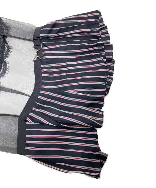 sacai（サカイ）sacai (サカイ) レースドッキングブラウス ブラック サイズ:2の古着・服飾アイテム