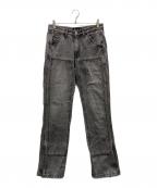 SOMEITサミット）の古着「ダメージ加工デニムパンツ」｜グレー