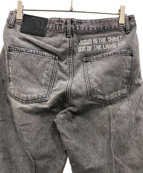 SOMEIT（サミット）SOMEIT (サミット) ダメージ加工デニムパンツ グレー サイズ:Mの古着・服飾アイテム