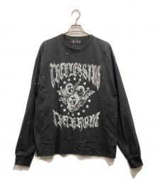 SOMEIT（サミット）の古着「ダメージ加工L/Sカットソー」｜ブラック