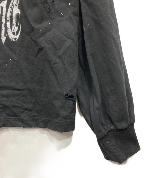 SOMEIT（サミット）SOMEIT (サミット) ダメージ加工L/Sカットソー ブラック サイズ:Mの古着・服飾アイテム