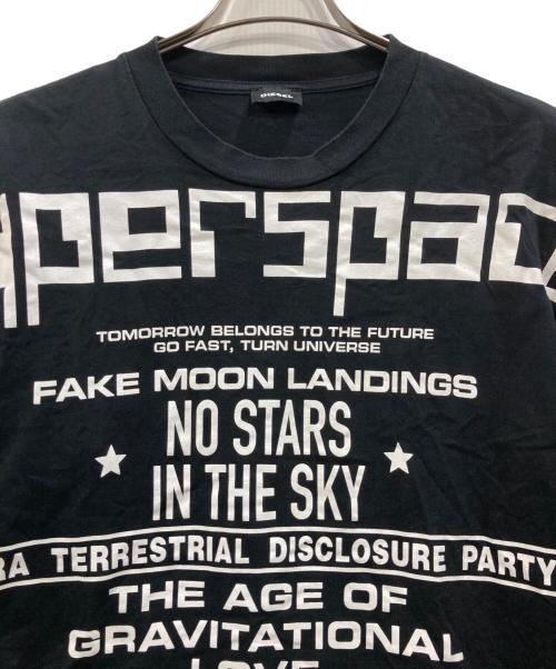 DIESEL（ディーゼル）DIESEL (ディーゼル) 長袖カットソー ブラック サイズ:XLの古着・服飾アイテム