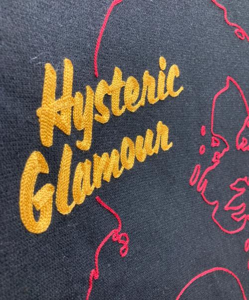 Hysteric Glamour（ヒステリックグラマー）Hysteric Glamour (ヒステリックグラマー) STATE OF HYSTERIC刺繍 CPOシャツジャケット ブラック サイズ:Lの古着・服飾アイテム