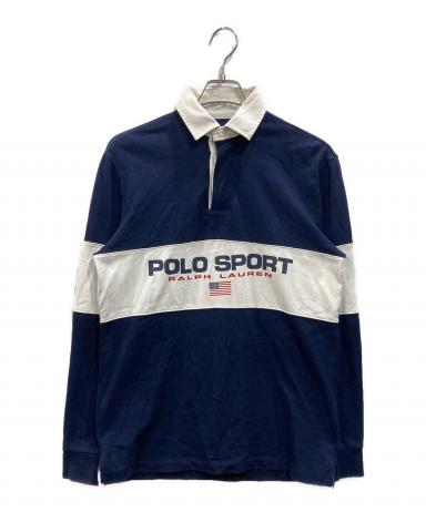 中古・古着通販】POLO SPORT (ポロスポーツ) ラガーシャツ ネイビー