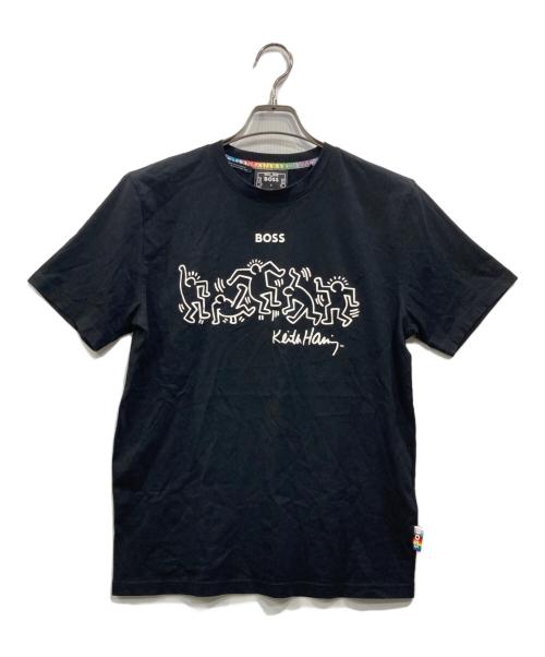 BOSS（ボス）BOSS (ボス) Keith Haring (キースヘリング) プリントTシャツ ブラック サイズ:Sの古着・服飾アイテム