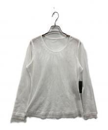 EIKO KONDO（エイココンドウ）の古着「メッシュカットソー」｜ホワイト