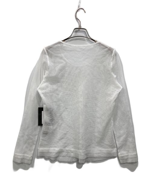 EIKO KONDO（エイココンドウ）EIKO KONDO (エイココンドウ) メッシュカットソー ホワイト サイズ:42 未使用品の古着・服飾アイテム