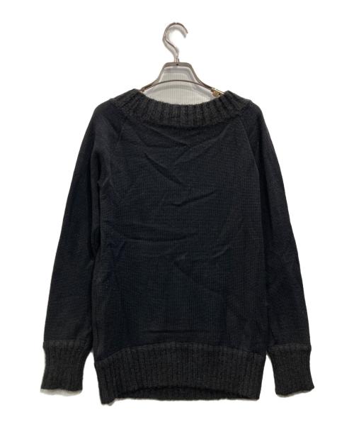 VIVIENNE TAM（ヴィヴィアンタム）VIVIENNE TAM (ヴィヴィアンタム) ドラゴン刺繍ニット ブラックの古着・服飾アイテム