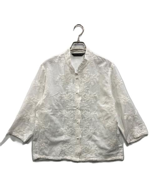 mizuiro-ind（ミズイロインド）mizuiro-ind (ミズイロインド) 刺繍ブラウス ホワイト サイズ:不明の古着・服飾アイテム