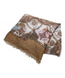 manipuri（マニプリ）の古着「総柄ストール」｜ベージュ