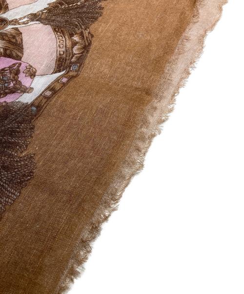 manipuri（マニプリ）manipuri (マニプリ) 総柄ストール ベージュの古着・服飾アイテム