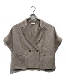 GALLEST（ギャレスト）の古着「シャンブレークロップドジャケット」｜ベージュ